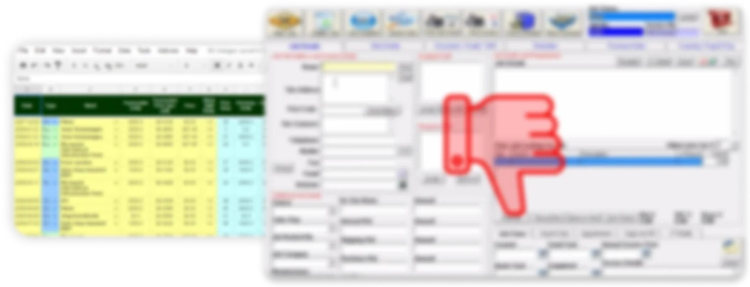 Herkömmliche Verwaltung der Nachunternehmer