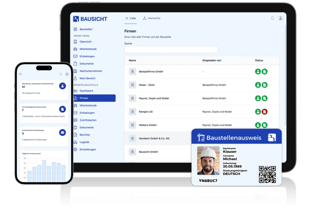 Mit Bausicht erbringen Baulogistiker ihre zugesicherten Leistungen **einfacher und schneller**