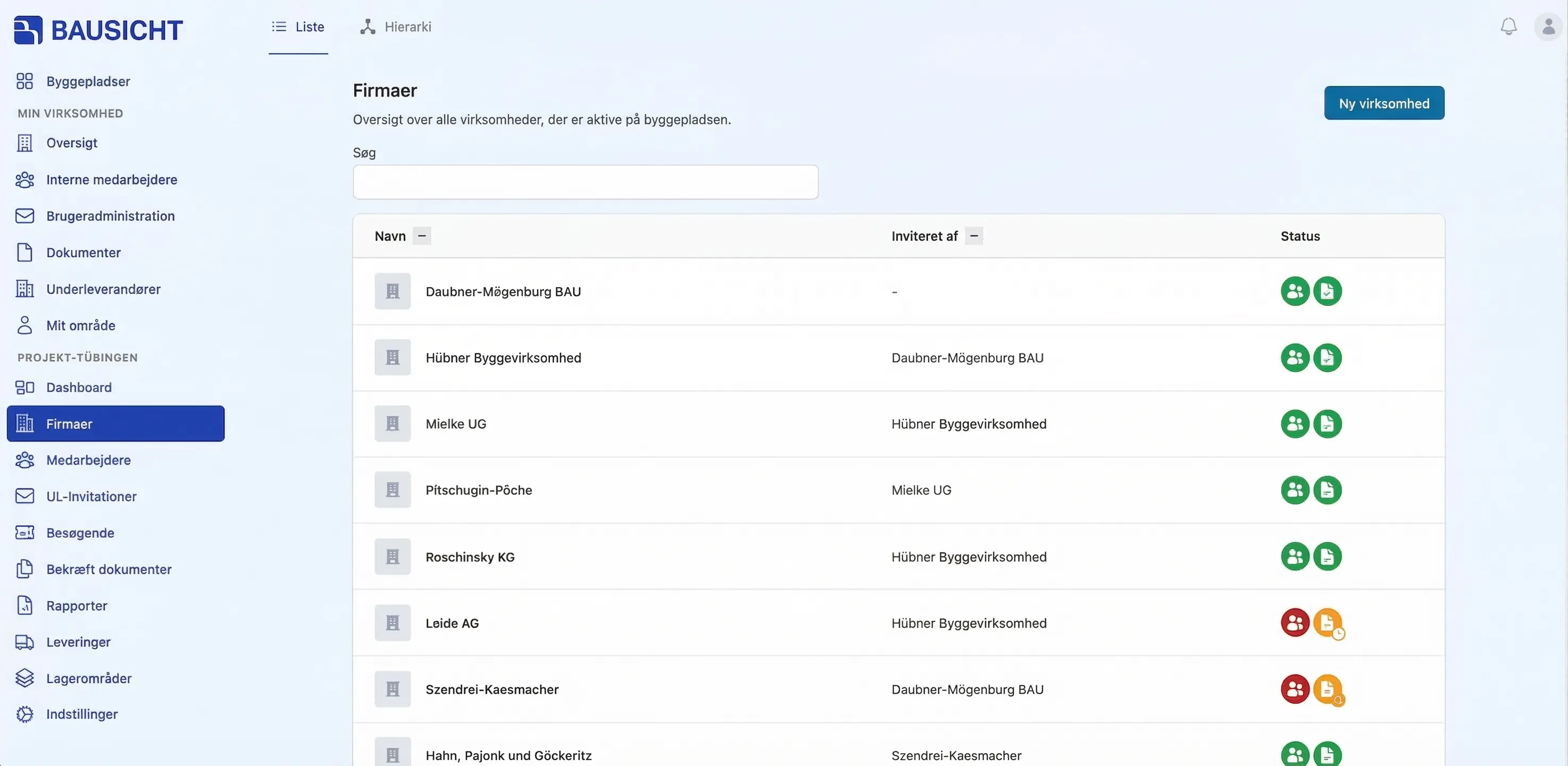 Underentreprenørdokumenter