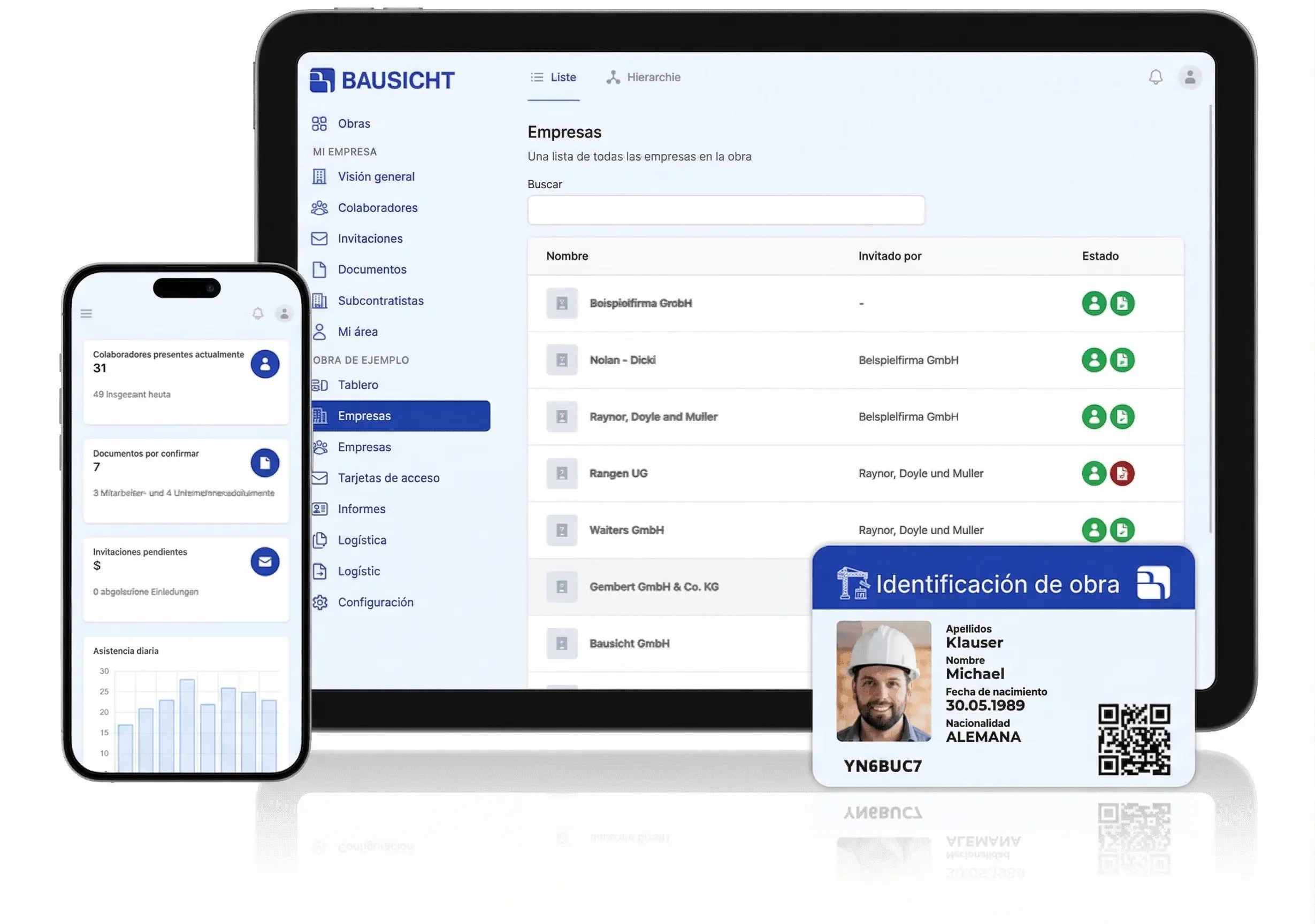 Control de Acceso Digital y Gestión de Subcontratistas para la Obra