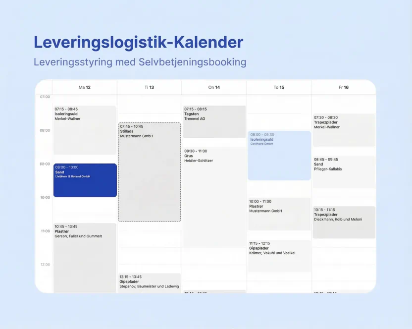 Leveringskalender